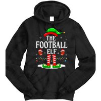 The Football Elf Xmas American Football Christmas Tie Dye Hoodie