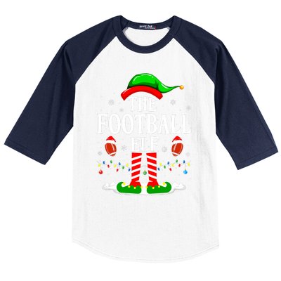 The Football Elf Xmas American Football Christmas Baseball Sleeve Shirt