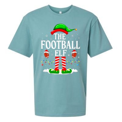 The Football Elf Xmas American Football Christmas Sueded Cloud Jersey T-Shirt