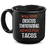 Track Field Events Throwing Humor Funny Discus Thrower 15oz Campfire Ceramic Mug