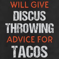 Track Field Events Throwing Humor Funny Discus Thrower Tumbler