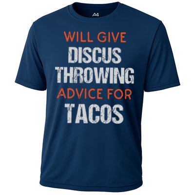 Track Field Events Throwing Humor Funny Discus Thrower Performance Shirt