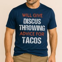 Track Field Events Throwing Humor Funny Discus Thrower Performance Shirt