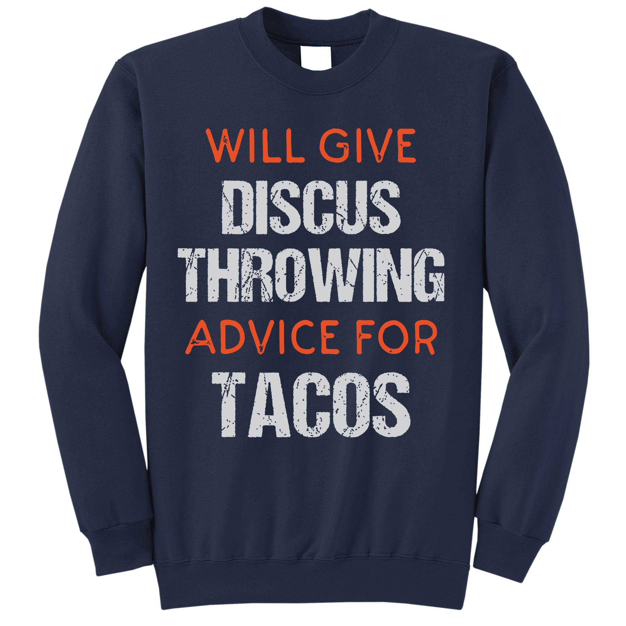 Track Field Events Throwing Humor Funny Discus Thrower Sweatshirt