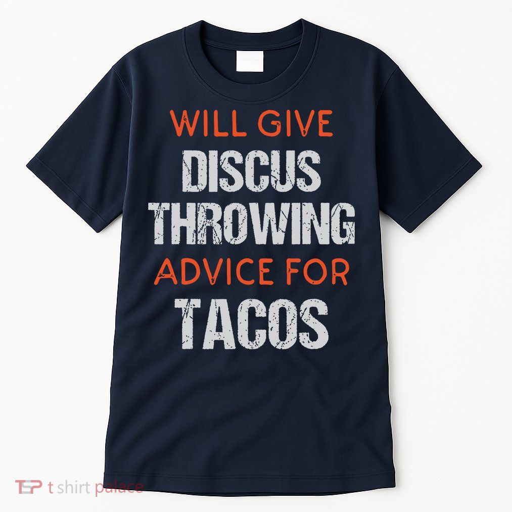 Track Field Events Throwing Humor Funny Discus Thrower Tall T-Shirt