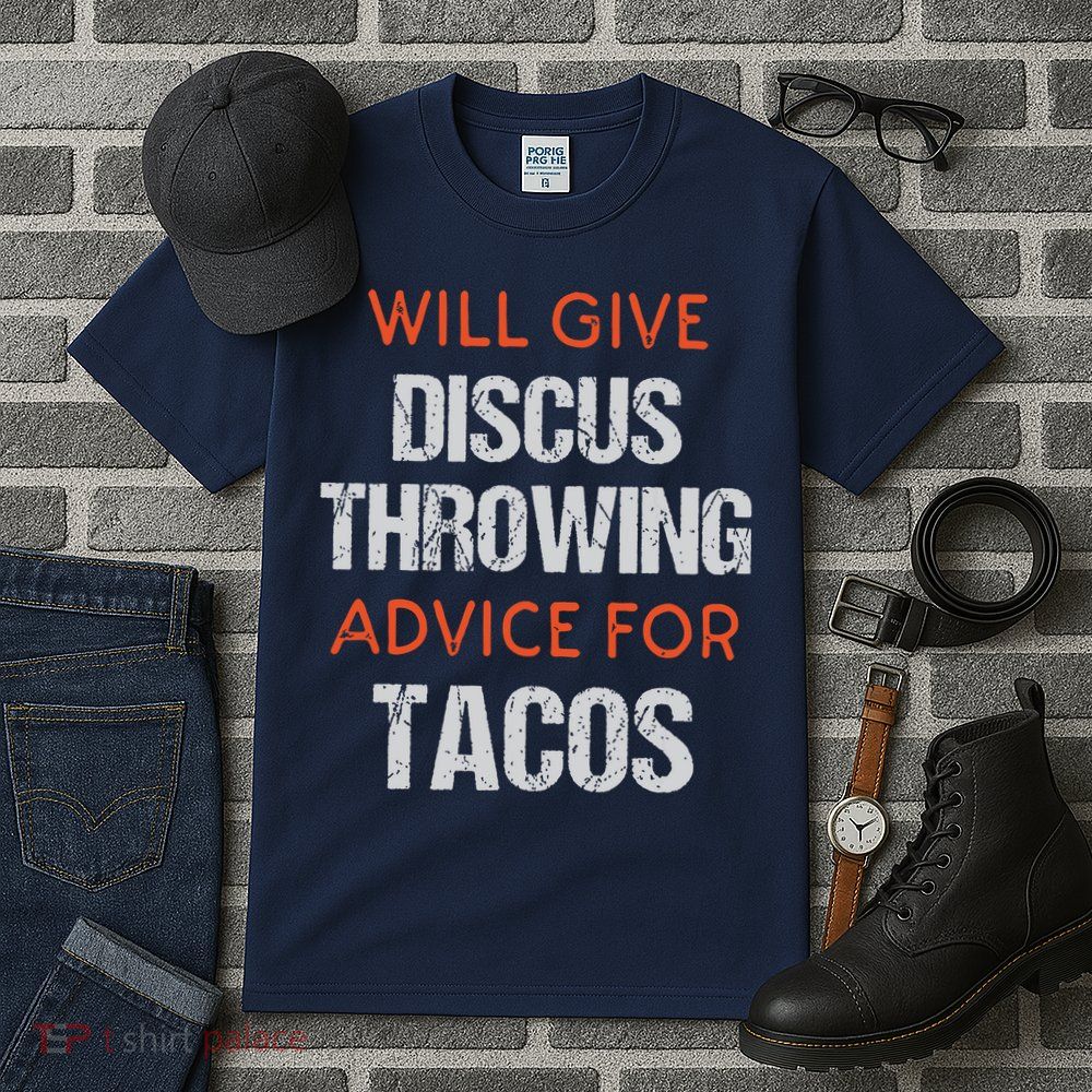 Track Field Events Throwing Humor Funny Discus Thrower Tall T-Shirt