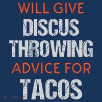 Track Field Events Throwing Humor Funny Discus Thrower Tall T-Shirt