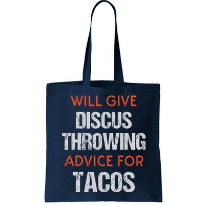Track Field Events Throwing Humor Funny Discus Thrower Bag