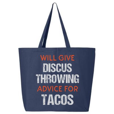 Track Field Events Throwing Humor Funny Discus Thrower 25L Jumbo Tote