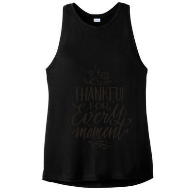 Thankful For Every Moment Ladies PosiCharge Tri-Blend Wicking Tank