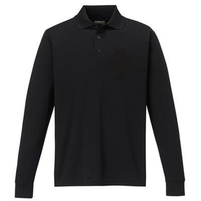 Thankful For Every Moment Performance Long Sleeve Polo