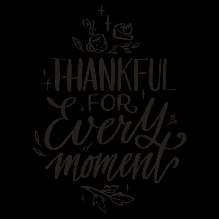 Thankful For Every Moment Drawstring Bag