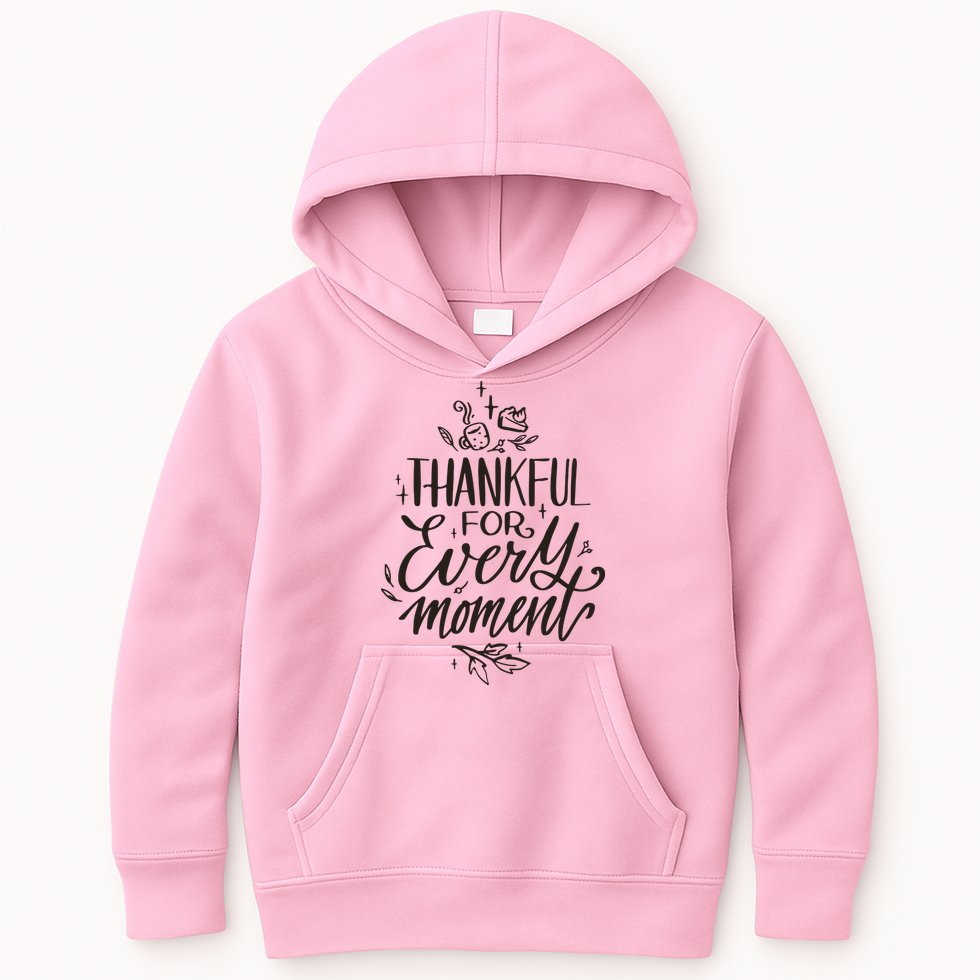 Thankful For Every Moment Kids Hoodie