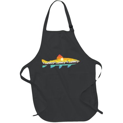Trout Fly Fishing Outdoor Forest Nature Wildlife Fisherman Apron