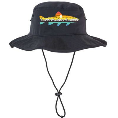 Trout Fly Fishing Outdoor Forest Nature Wildlife Fisherman Bucket Hat