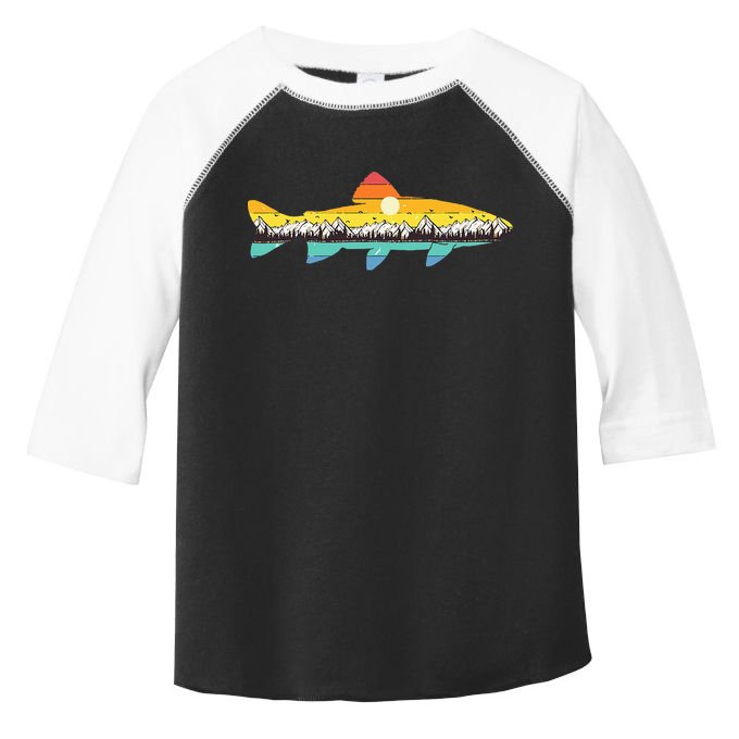 Trout Fly Fishing Outdoor Forest Nature Wildlife Fisherman Toddler Fine Jersey T-Shirt