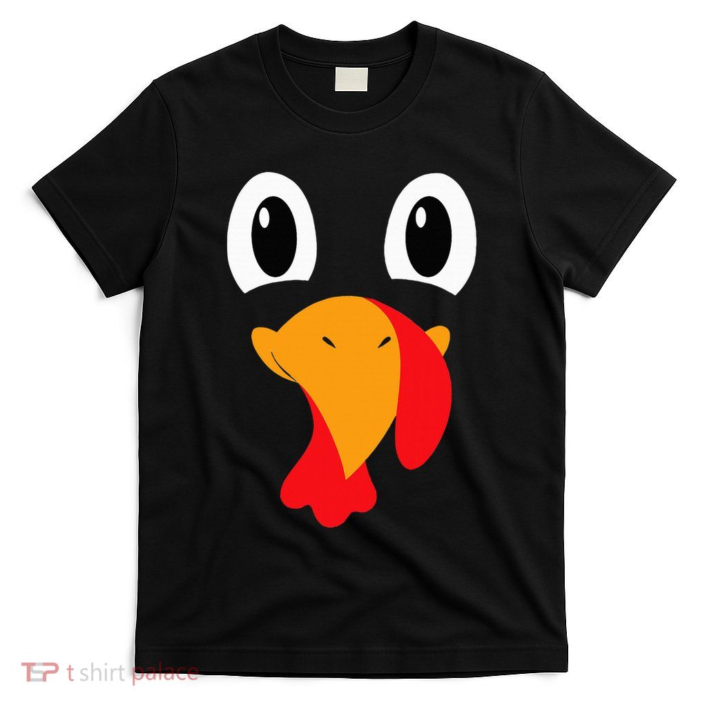Turkey Face Funny Halloween Thanksgiving T-Shirt