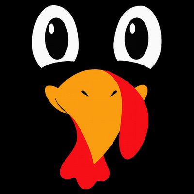 Turkey Face Funny Halloween Thanksgiving T-Shirt