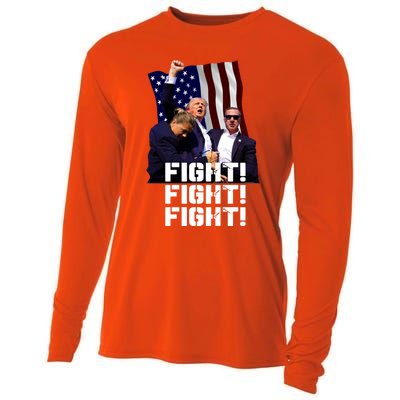 Trump Fight Fight Fight Gift Cooling Performance Long Sleeve Crew