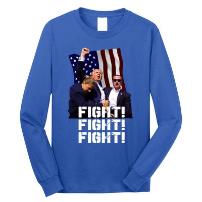 Trump Fight Fight Fight Gift Long Sleeve Shirt