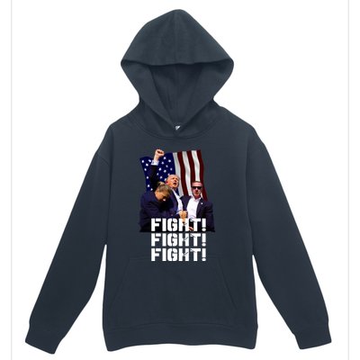 Trump Fight Fight Fight Gift Urban Pullover Hoodie