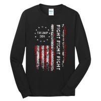 Trump Fight Fight Fight Pro Rump 2024 President Election Tall Long Sleeve T-Shirt