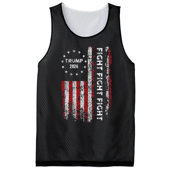 Trump Fight Fight Fight Pro Rump 2024 President Election Mesh Reversible Basketball Jersey Tank