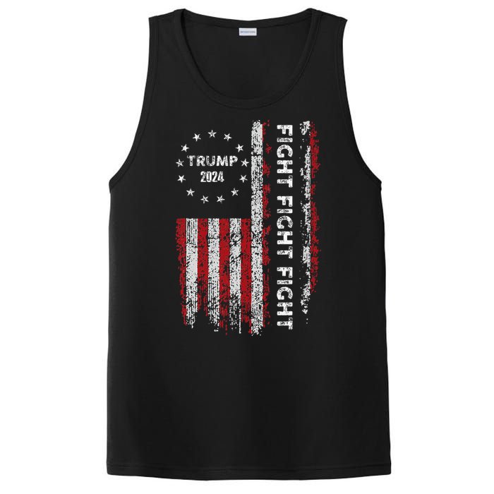 Trump Fight Fight Fight Pro Rump 2024 President Election PosiCharge Competitor Tank