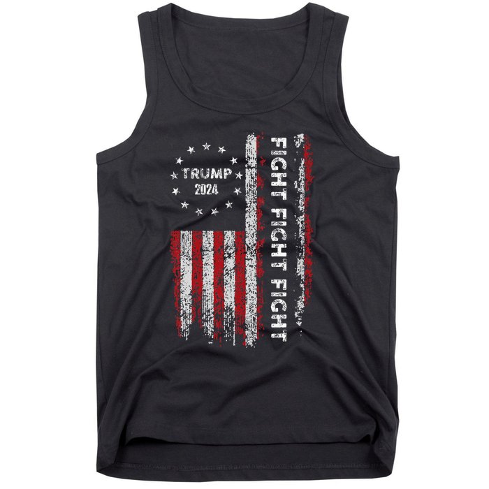 Trump Fight Fight Fight Pro Rump 2024 President Election Tank Top