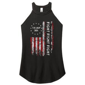 Trump Fight Fight Fight Pro Rump 2024 President Election Women's Perfect Tri Rocker Tank