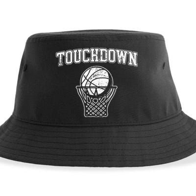 Touchdown Funny Football Basketball Sports Sustainable Bucket Hat