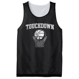 Touchdown Funny Football Basketball Sports Mesh Reversible Basketball Jersey Tank