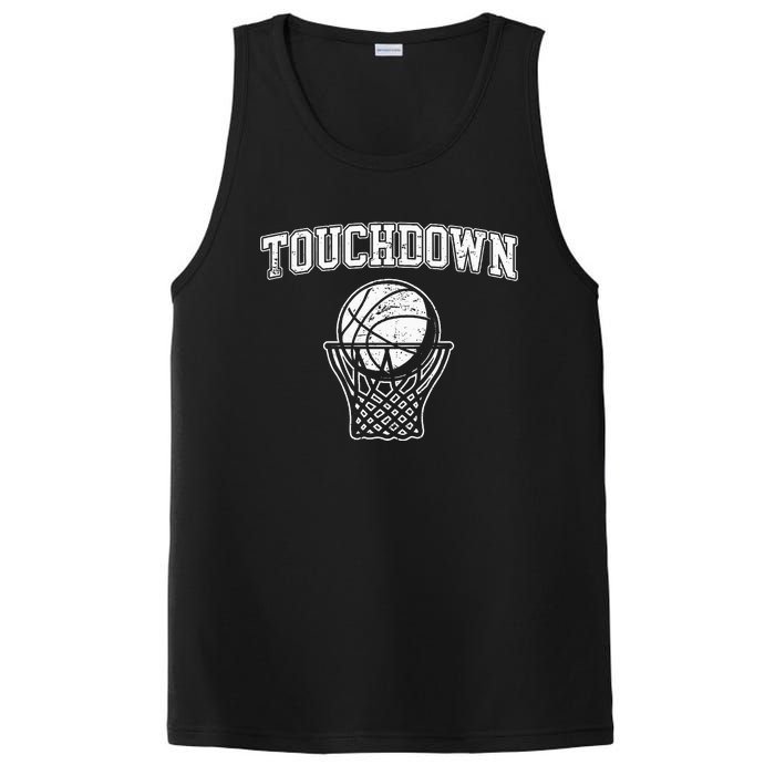 Touchdown Funny Football Basketball Sports PosiCharge Competitor Tank