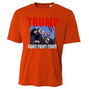 Trump Fight Fight Fight Rally Trump Fight Fight Fight Meaningful Gift Cooling Performance Crew T-Shirt