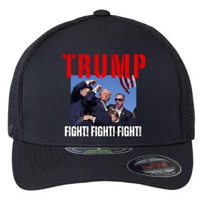 Trump Fight Fight Fight Rally Trump Fight Fight Fight Meaningful Gift Flexfit Unipanel Trucker Cap