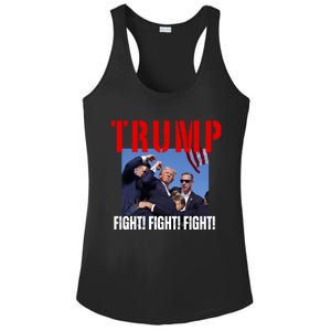 Trump Fight Fight Fight Rally Trump Fight Fight Fight Meaningful Gift Ladies PosiCharge Competitor Racerback Tank