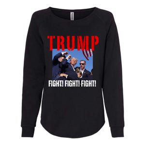 Trump Fight Fight Fight Rally Trump Fight Fight Fight Meaningful Gift Womens California Wash Sweatshirt