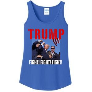 Trump Fight Fight Fight Rally Trump Fight Fight Fight Meaningful Gift Ladies Essential Tank