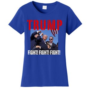 Trump Fight Fight Fight Rally Trump Fight Fight Fight Meaningful Gift Women's T-Shirt