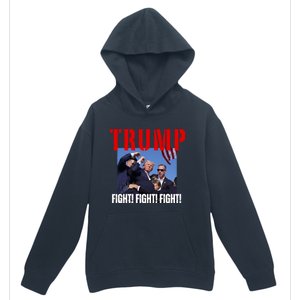 Trump Fight Fight Fight Rally Trump Fight Fight Fight Meaningful Gift Urban Pullover Hoodie