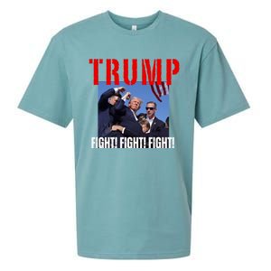 Trump Fight Fight Fight Rally Trump Fight Fight Fight Meaningful Gift Sueded Cloud Jersey T-Shirt