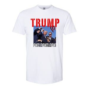 Trump Fight Fight Fight Rally Trump Fight Fight Fight Meaningful Gift Softstyle CVC T-Shirt