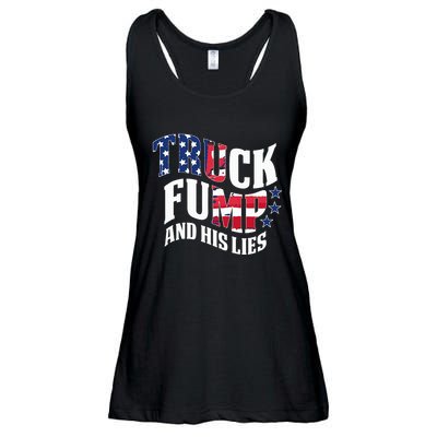 Truck Fump Funny Patriotic Trump Ladies Essential Flowy Tank