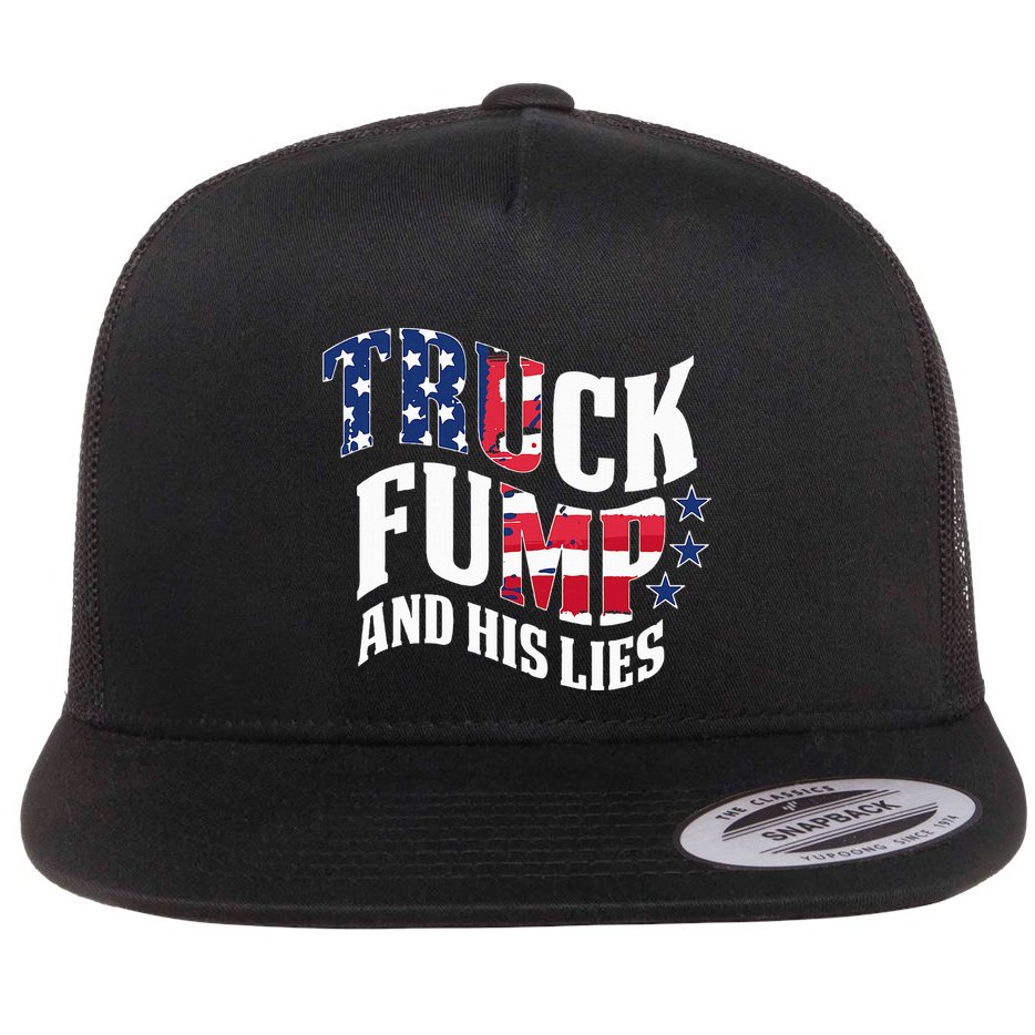 Truck Fump Funny Patriotic Trump Flat Bill Trucker Hat