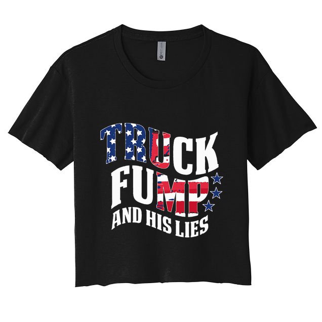 Truck Fump Funny Patriotic Trump Crop Top