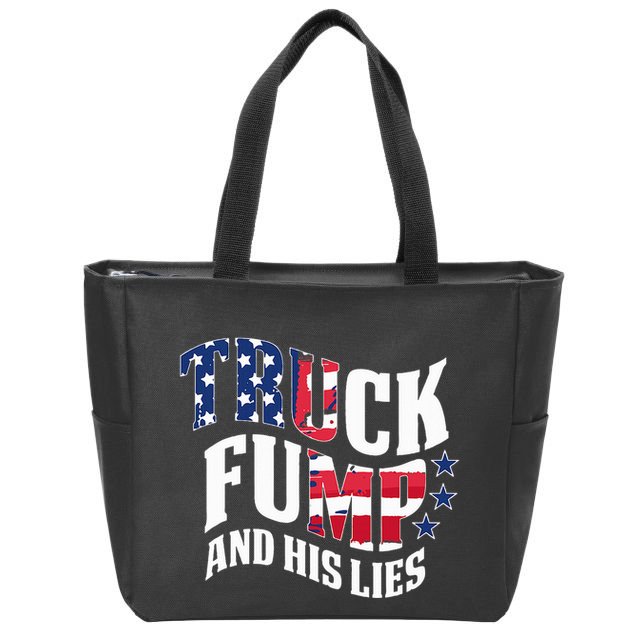 Truck Fump Funny Patriotic Trump Zip Tote Bag