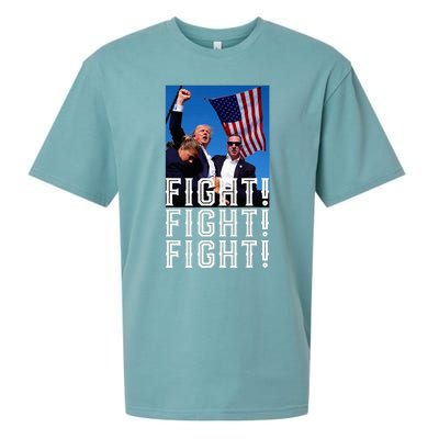 Trump Fight Fight Fight Sueded Cloud Jersey T-Shirt