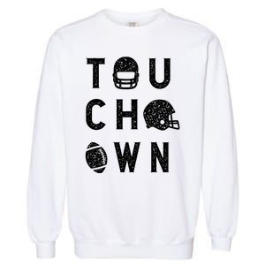 Touchdown Funny Football Mom Cheer Football Player Garment-Dyed Sweatshirt