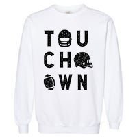 Touchdown Funny Football Mom Cheer Football Player Garment-Dyed Sweatshirt