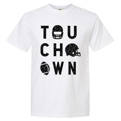 Touchdown Funny Football Mom Cheer Football Player Garment-Dyed Heavyweight T-Shirt